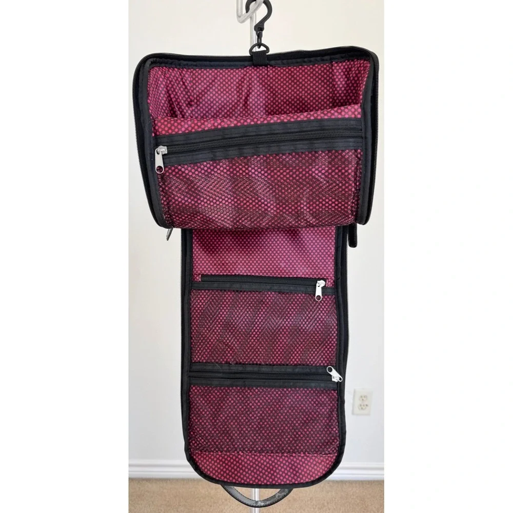 Caboodles Black Travel‎ Make Up Cosmetic Case Toiletry Bag Hanging Organizer